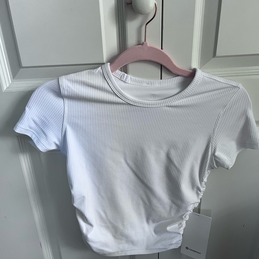 Lululemon White Ribbed Women's Top
